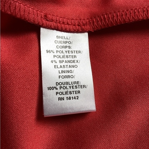 Donna Morgan Sleeveless Dress with Waist Tie and Waterfall Ruffle Skirt Size 10 - Picture 3 of 6